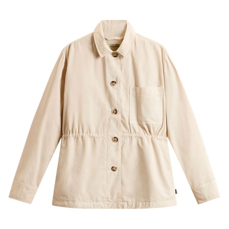 Giacca a camicia in puro cotone tinta in capo da donna Woolrich | CFWWOS01298867